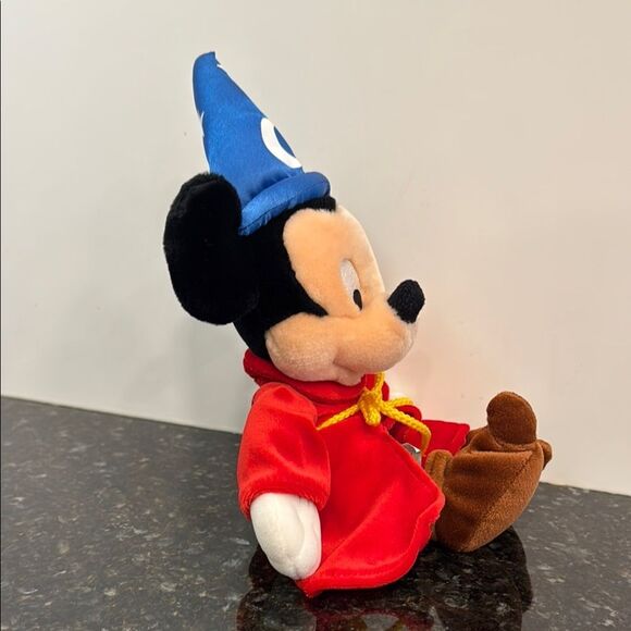 Disney Parks Sorcerer Mickey Mouse 13” Plush Stuffed Animal Fantasia Wizard Hat - Picture 5 of 9